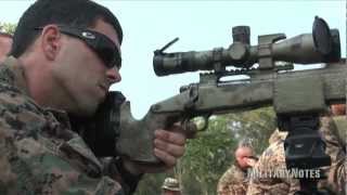 USMC Scout Sniper Combat Marksmanship  M40A5 Sniper Rifle [upl. by Ennaitak346]