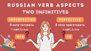 Basic Russian 2 Verbal Aspect Two Infinitives [upl. by Aidualk]