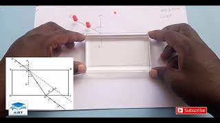 Refraction Through Rectangular Prism  Physics Practical [upl. by Atul]