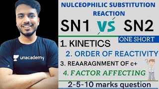 sn1 and sn2 reaction  sn1 and sn2 reaction mechanism  sn1 and sn2 reactions b pharmacy sgsir [upl. by Odnarb]