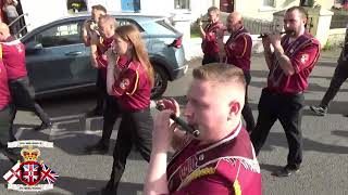 Castlederg Young Loyalists Old Boys FB Full Clip  Before Heading To Londonderry Parade 2024 [upl. by Ymorej]