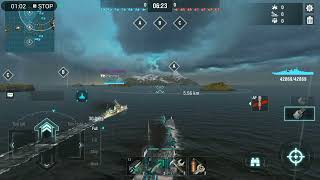 wows blitz British premium battlecruiser Repulse gameplay 🇬🇧 [upl. by Tasiana]