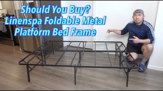 Should You Buy Linenspa Foldable Metal Platform Bed Frame [upl. by Jennee]