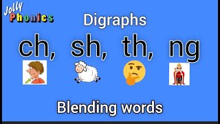 Digraphs ch sh th ng Blending words Two letters make one sound Joining words Consonant digraphs [upl. by Ness]