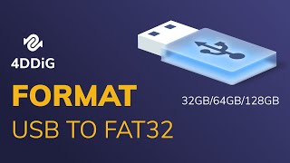 Format USB to FAT32  32GB64GB128GB Supported [upl. by Mihalco]