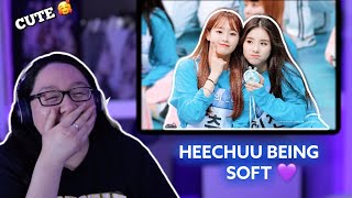 Heechuu Heejin amp Chuu being the softest lesbian couple  REACTION LOONA [upl. by Aihsoek756]