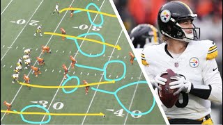 Did the Steelers fix their Offense Steelers vs Bengals All22 Film Review [upl. by Gilemette]