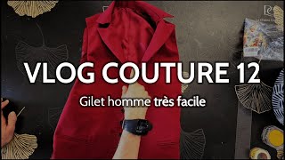 COMMENT COUDRE UN GILET TAILLEUR  VLOG COUTURE 12 [upl. by Metts]