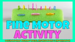 Fine Motor Activity  Cheap amp easy DIY  Upcycle therapy resources  Grasp development [upl. by Giesser]