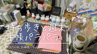 【手帳】持ち歩きのミニ6と週末手帳のミニ6をパラパラしました【最後の方雑音少し有り申し訳ございません】 [upl. by Laughry]