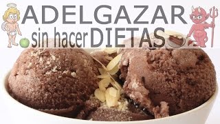 HELADO DE CHOCOLATE SALUDABLE  ADELGAZAR SIN HACER DIETAS [upl. by Stillas]