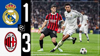 HIGHLIGHTS  Real Madrid 13 AC Milan  Champions League 202425 [upl. by Auahsoj]