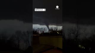 Tornado Rips Through Wisconsin  First Ever in February [upl. by Vania]