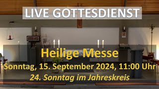 Hl Messe zum 24 Sonntag im Jahreskreis 15092024 Maria Königin in Oberberg Mitte [upl. by Lirrad840]