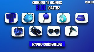 CONSIGUE 19 BLUE ITEM EXCLUSIVOS TOTALMENTE GRATIS EN ROBLOX 2024 [upl. by Bruckner928]