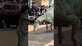 恐竜イベント① 新幹線開通 翌日317 福井駅 新幹線側Dinosaur Event in Fukui Station at 2nd day on 17th March [upl. by Juliet]