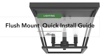 HowTo Install a Flush Mount Light [upl. by Princess]