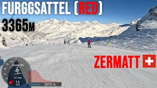 4K Skiing Zermatt Furggsattel Red and Park Wallis Switzerland GoPro HERO11 [upl. by Htiaf750]