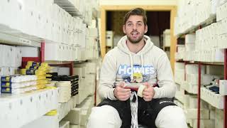 How To Tape Your Shin Pads  Howies Hockey Tape [upl. by Ruhtra]