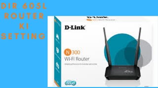 DLINK DIR 605L CONFIGRATION [upl. by Doss]