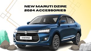 New Maruti Dzire 2024 Accessories  Full list with Price  dzire [upl. by Katinka376]