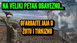 ŠTA TREBA DA ZNATE PRED VELIKI PETAK EVO KAKO OFARBATI JAJA U ŽUTU I TIRKIZNU BOJU ČIM USTANETE [upl. by Ycrep]