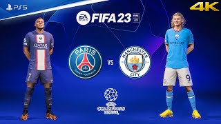 FIFA 23  PSG vs Man City  UEFA Champions League Final Match  PS5™ Gameplay 4K60 [upl. by Ahselyt]