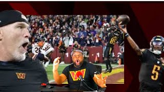 quotWHAT DO WE HAVE HERE NOWquot The Washington Commanders Defeat The Chicago Bears With A Hail Mary [upl. by Assirk]