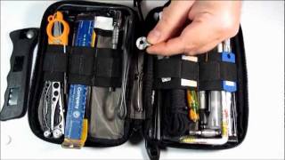 Survival Kit Tools 4X speed reverse Pt 1 of 3 Pocket Organizer MAXED OUT [upl. by Aluap19]