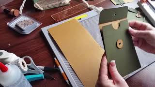 Part 1 Envelope Tutorial String amp Button Closure for Junk Journals and Happy Mail [upl. by Isiah677]