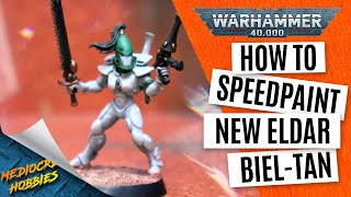 How to Speed Paint Eldar BielTan Storm Guardian for Warhammer 40k Craftworlds Series Part 2 [upl. by Bouchier]