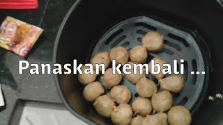 Bakso Bakar dengan Air Fryer Onemoon Xiaomi  enak kah [upl. by Herold]