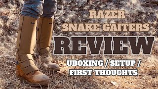 Razer Snake Gaiters Review  Unboxing  Setup  First Thoughts [upl. by Craw]