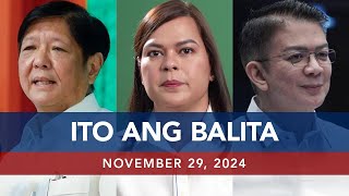 UNTV Ito Ang Balita  November 29 2024 [upl. by Nauq]