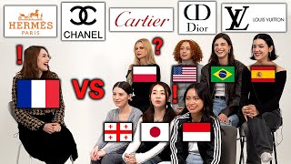 French Luxury Brand Pronunciation Differences Around the World [upl. by Keegan]