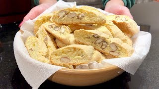 CANTUCCI ALLE MANDORLE – CANTUCCI TOSCANI  Ricetta facile e veloce  CANTUCCI ALMOND COOKIES [upl. by Bodrogi863]