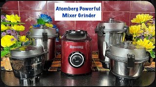 My Favourite ATOMBERG Mixer Grinder Jiska Innovative Coarse Mode Ab Dega Silbatte Wala Taste [upl. by Mercuri]