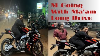 Saterday Night M Going with Ma’am long Drive 🍥🏍️ [upl. by Bang]