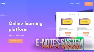 Full Functional amp Responsive eNotes Website Free Source Code  HTML CSS JS amp PHP  Techy Guy [upl. by Gideon36]