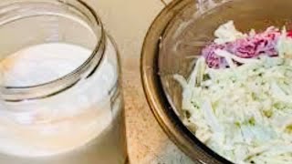 LOW CARB COLESLAW DRESSING recipe [upl. by Leid]