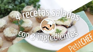 4 recetas con 3 ingredientes  Petitchef [upl. by Enilram]