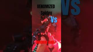 Venomized spidey vs Arkham Night revoltech arkhamknight ironspider marvel dc venomverse [upl. by Osi891]