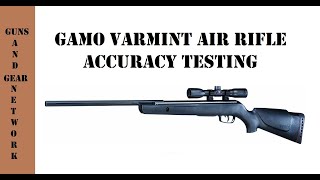 GAMO Varmint Air Rifle Accuracy Testing [upl. by Atteuqahc743]