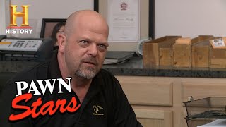 Pawn Stars Rick Gets Owned  History [upl. by Gerk333]