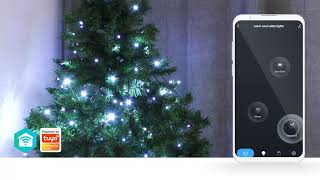 Nedis Smart Christmas Lights Warm and Cool white  WIFILX2W [upl. by Armallas157]