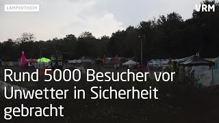 quotTanz der Bässequot in Lampertheim Abbruch wegen Unwetter [upl. by Notffilc]