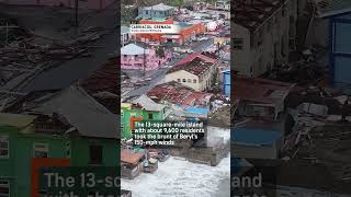 Hurricane Beryl Devastates Carriacou Island Drone Footage [upl. by Skolnik491]