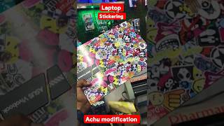 Laptop Stickering viral modified stickers 10kviews 1000subscriber laptopstickers [upl. by Roleat]