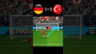 Germany vs Türkiye  Football match  Penalty shoot  fifa world Cup 2026  realistic pes gaming [upl. by Bonnette]