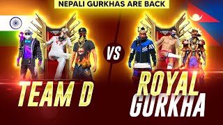 Team D Vs Royal Gurkha  Nepali Gurkhas Are back India 🇮🇳 Vs Nepal🇳🇵 [upl. by Arihday]